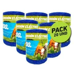 Cordón Eléctrico Rollo x 200m Agrofácil Paquete x 20Unds