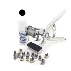 Kit Tatuadora Bovino Giratoria 3/8 4 Dígitos Agrofácil