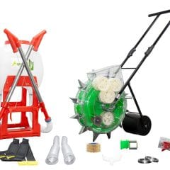 Combo #1 Sembradora Rotativa Agrofácil + Abonadora de espalda de Duo Agrofácil / Gratis repuestos seleccionados